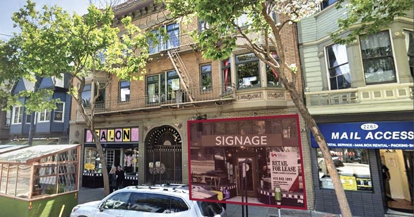 Retail space for Rent at 2257 Market St in San Francisco