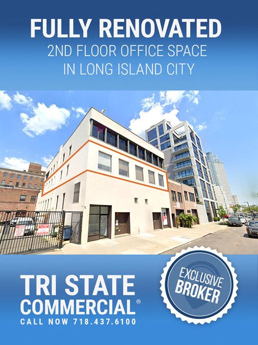 4,000 SF | 11-43 47th Ave | 2nd Floor Office Space w/ Private Terrace for Lease