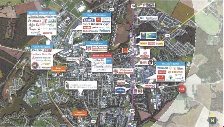 Talbot Town Shopping Center - 218 N. Washington Street