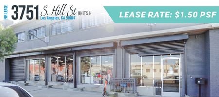 Industrial space for Rent at 3751 S Hill St Unit H in Los Angeles