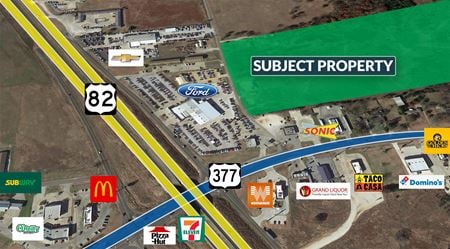 46 Acres of Commercial Land Ready for Build To Suit - Whitesboro