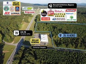 $1 Auction – 25 Acre Parcel | 10K VPD | Oxford, AL