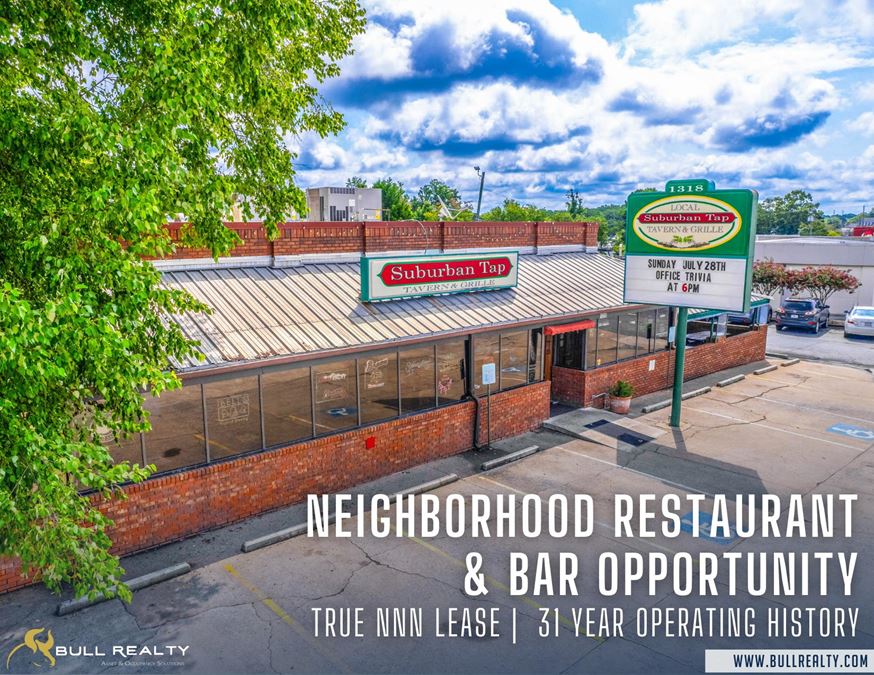 Neighborhood Restaurant & Bar Opportunity | True NNN Lease | 31 Year Operating History