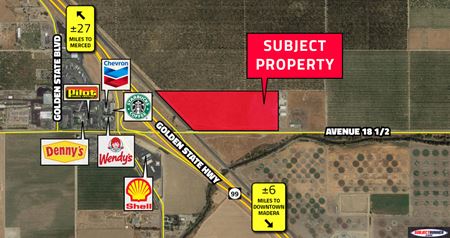 ±15.98 Acres CA-99 Highway Commercial Land - Madera