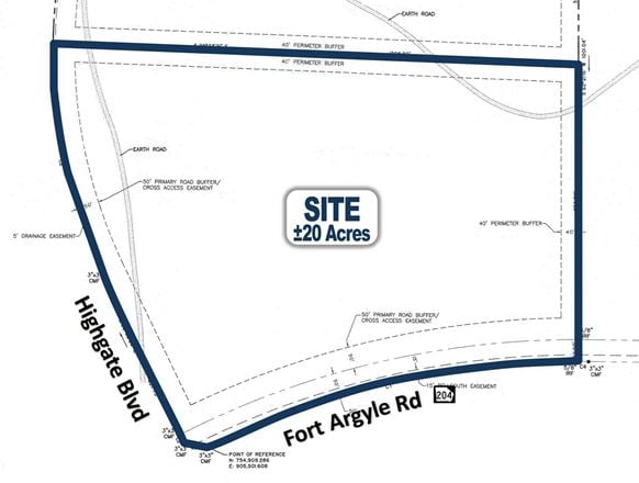 ±20 Commercial Acres at New Hampstead Entrance