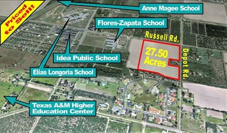 VacantLand space for Sale at Depot & Russell Rd. in McAllen