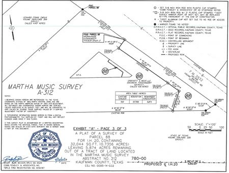 VacantLand space for Sale at I-20 & FM 2932 ( NW corner) Mesquite TX in Mesquite