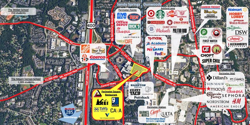 Restaurant space for Rent at 1165 Perimeter Center West in Atlanta