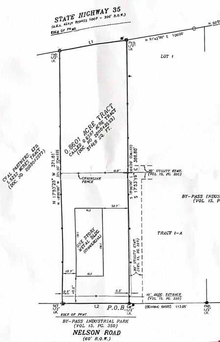 VacantLand space for Rent at 2519 Nelson Road in Alvin