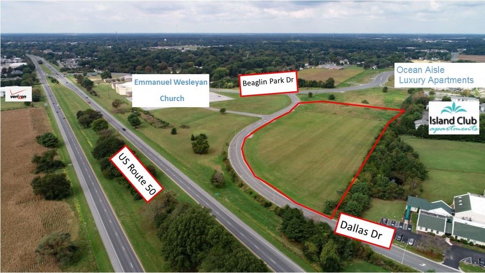 6.23 Acres Rt. 50 Ocean Gateway, Commercial Development Land