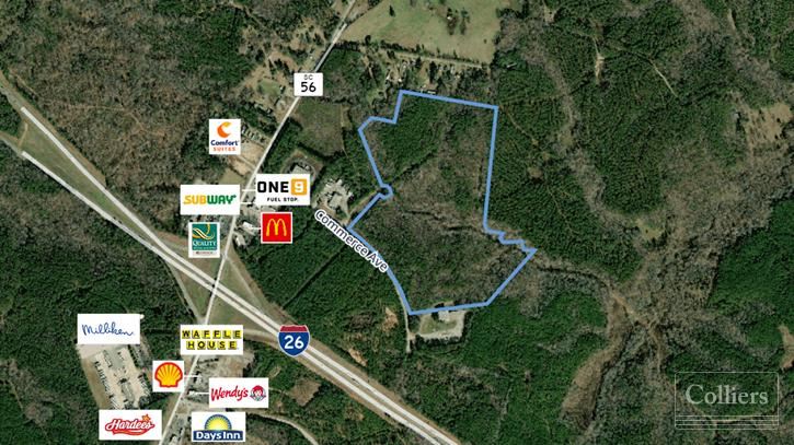 ±60 Acres of Unimproved Industrial Land with the Opportunity to Subdivide
