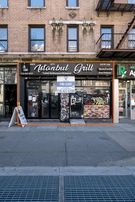 Retail space for Rent at 310 West 14th Street in New York