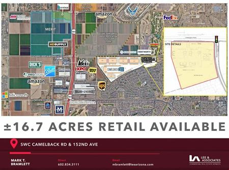VacantLand space for Sale at SWC Camelback Rd & 152nd Ave in Goodyear