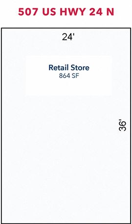 507 & 415 US HWY 24 N | 2 Freestanding Retail Buildings For Sale