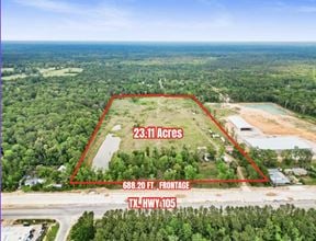 Expansive 23-Acre Tract on High-Traffic Hwy 105 – Prime Development Opportunity -  Seller Financing Available