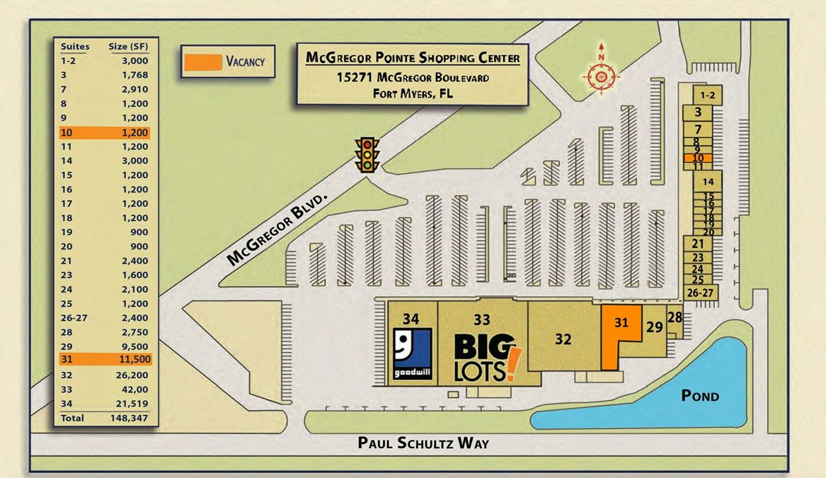 McGregor Pointe Parcels & In-Line Spaces