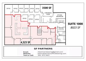 4523 SF Suite 1000 F Professional and Medical Office Space
