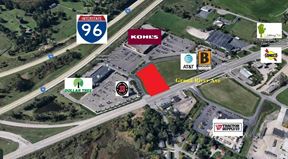 Drive Thru Approved Vacant Retail Lot for Sale in Genoa Township