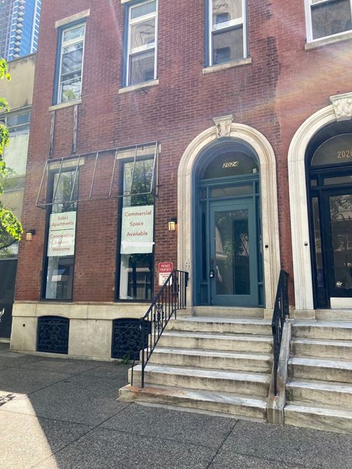360 SF | 2024 Chestnut St | Creative Commercial Space in Rittenhouse