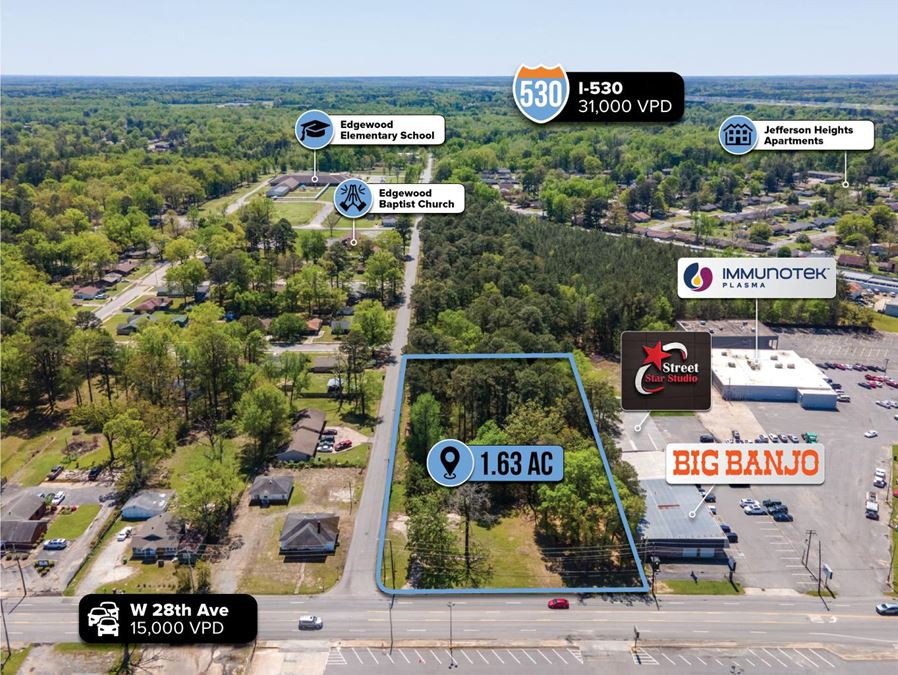 $1 Auction – 1.63 AC Commercial Land Parcel | 15K VPD Traffic Count