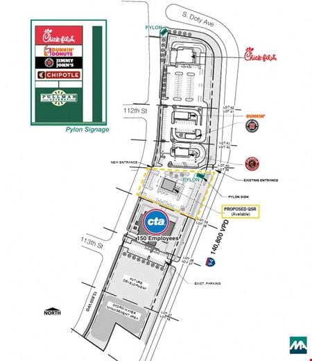 Retail space for Rent at SWC I-94 & 111th Street in Chicago