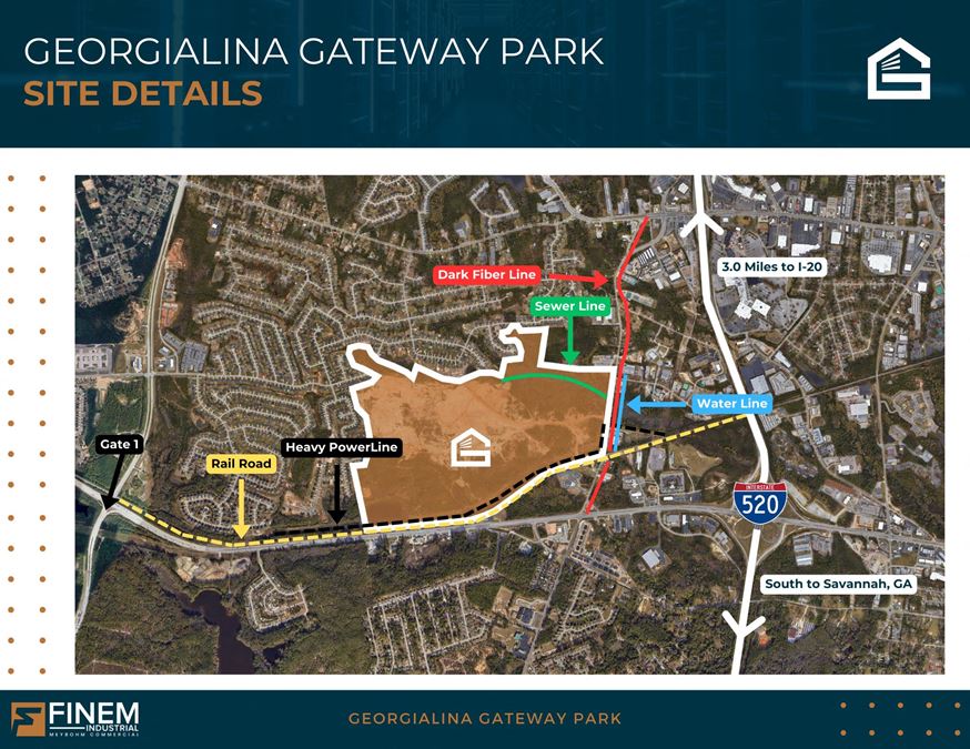 Georgialina Gateway Park | 346 Acres of Development Land