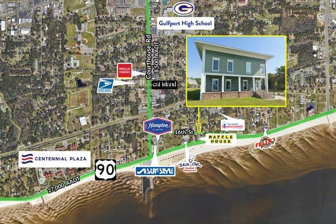 NEW PRICE! Office w/Gulf Views | Could be Converted to VRBO/Apartments