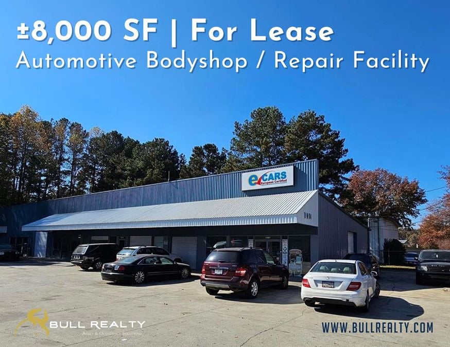 Automotive Bodyshop / Repair Facility | ±8,000 SF