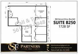 1,728 SF Suite B250 Professional and Medical Office Space
