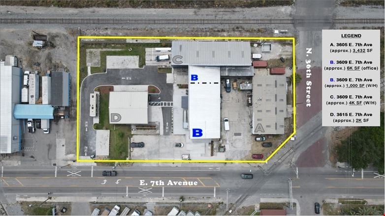 7K SF | Office with W/H | 7th Ave, Ybor City