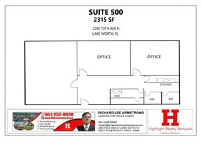 2315 SF Suite 500 Professional Office Space