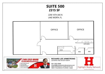 Office space for Rent at 2290 10th Ave N in Lake Worth