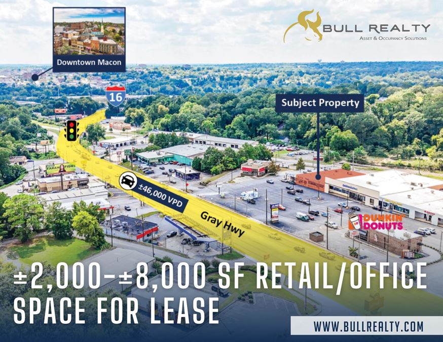 ±2,000-±8,000 SF Retail/Office Space