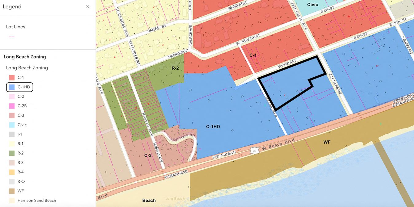 Jeff Davis - Long Beach Prime Development Land (southern lots)