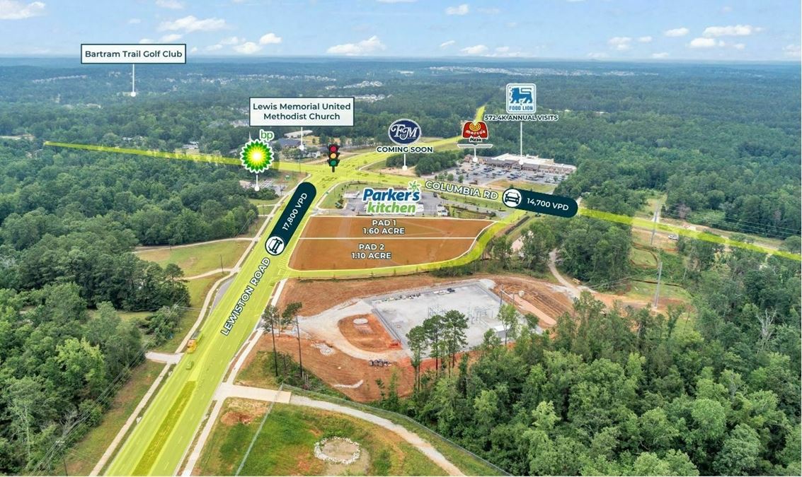 2 Pad Sites | Anchored by Food Lion | 2X Full Motion