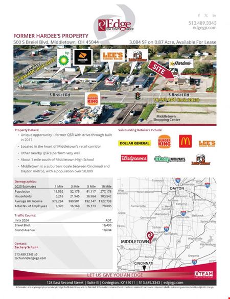 Retail space for Rent at 500 S Breiel Blvd in Middletown