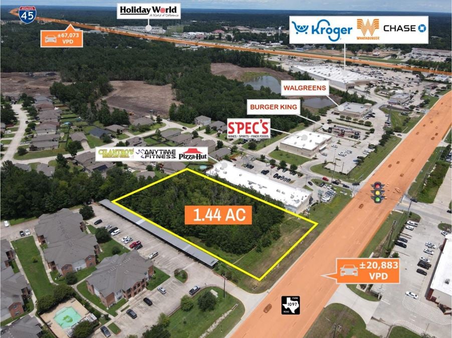 $1 Auction – 1.44 AC Parcel Houston MSA | 20K VPD Traffic Count