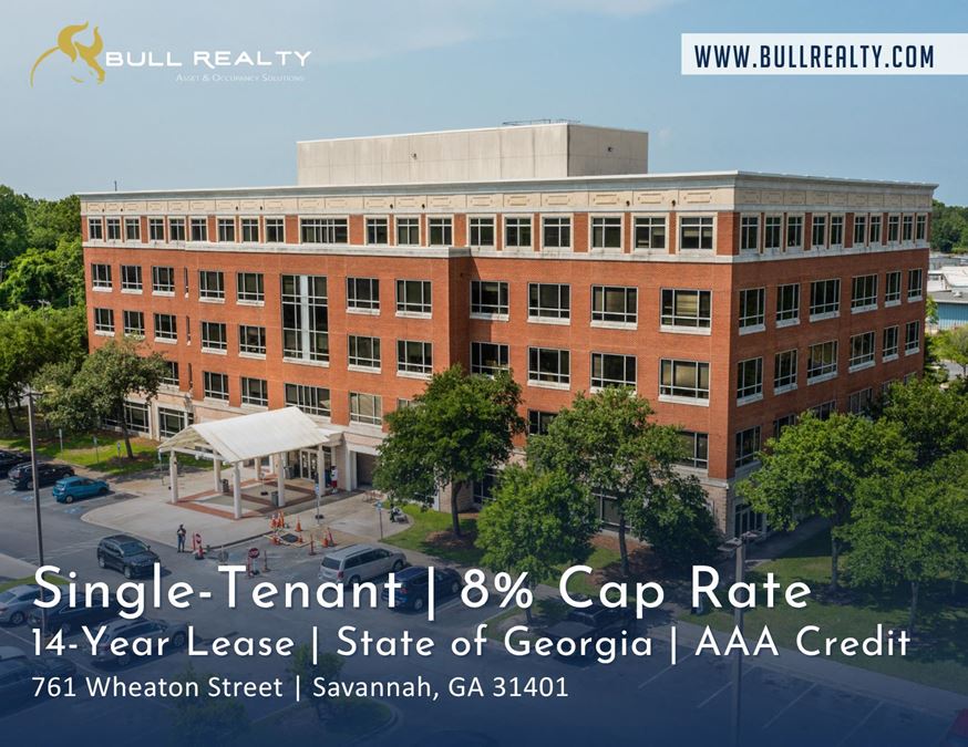 Single-Tenant | 8% Cap Rate | 14-Year Lease | State of Georgia - AAA Credit