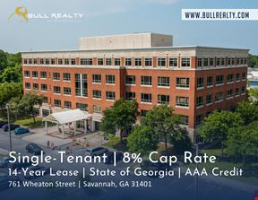 Single-Tenant | 8% Cap Rate | 14-Year Lease | State of Georgia - AAA Credit