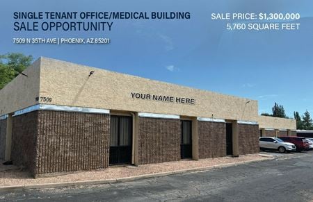 Office space for Sale at 7509 N 35th Ave in Phoenix