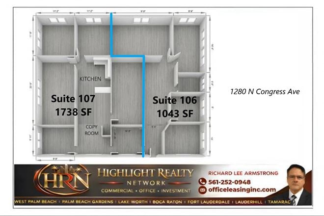 Office space for Rent at 1280 Old Congress Ave in West Palm Beach