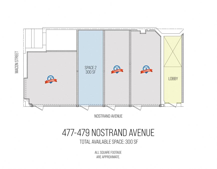 300 SF | 477-479 Nostrand Avenue | Prime Retail Space for Lease