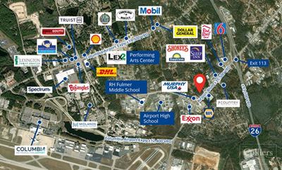 ±2.5 Acres for Sale Along Main Thoroughfare Near Columbia Metropolitan Airport | West Columbia, SC