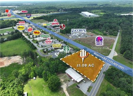 Retail space for Rent at 7415 Augusta Road in Piedmont