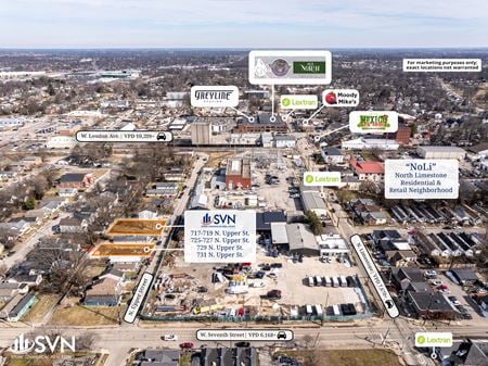 VacantLand space for Sale at 717, 719, 725, 727, 729, 731 North Upper Street in Lexington