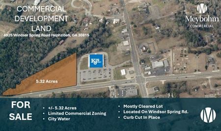 VacantLand space for Sale at 4925 Windsor Spring Rd in Hephzibah
