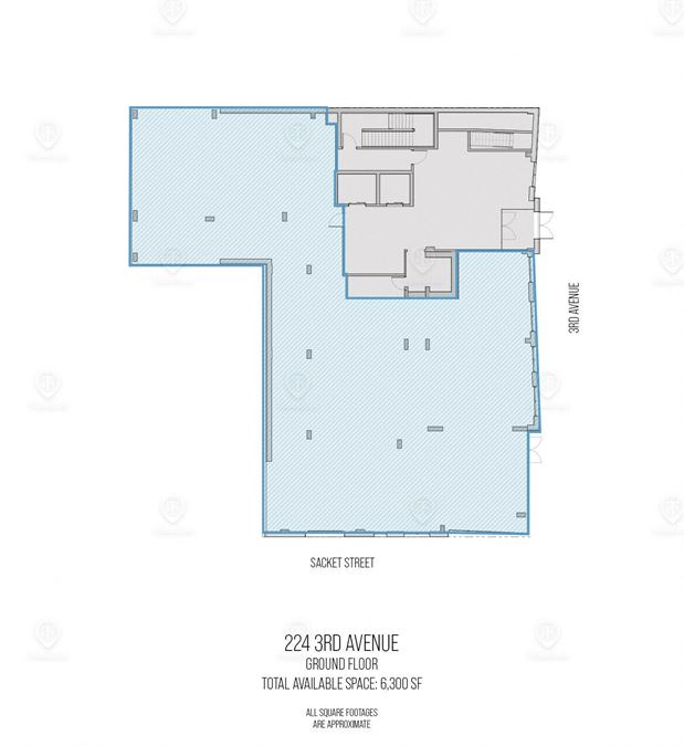 3,000 - 6,300 SF | 224 3rd Avenue | Retail Space In Brand New Luxury Development For Lease