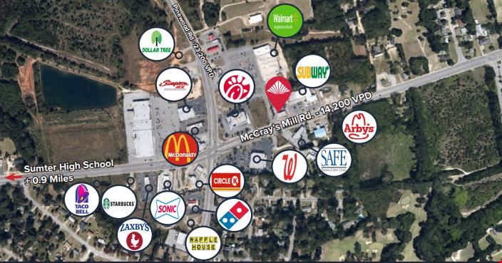Retail space for Sale at 1971 Mccrays Mill Rd in Sumter