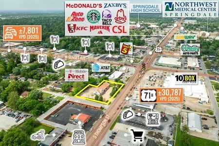 Retail space for Sale at 1112 S Thompson St in Springdale