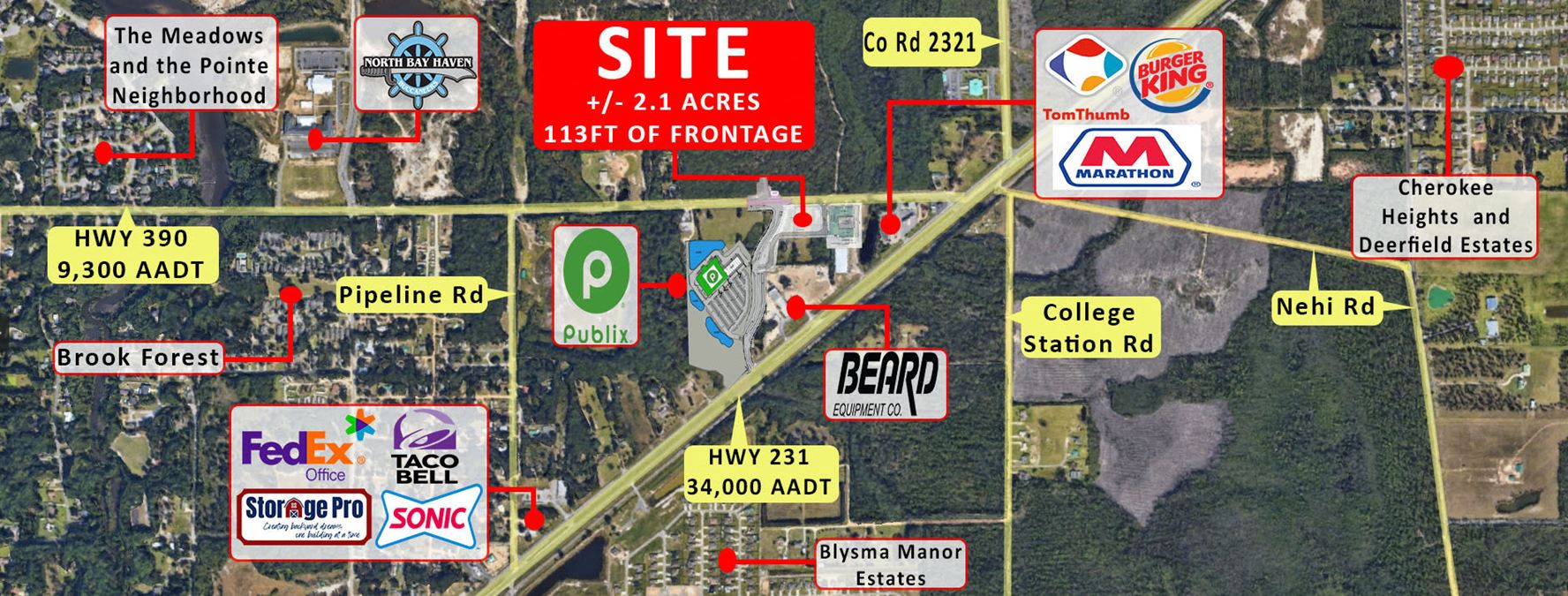 +/- 2.1 Acre Lot For Sale in Panama City, Florida